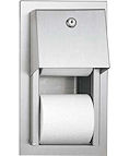 Recessed toilet roll dispenser 